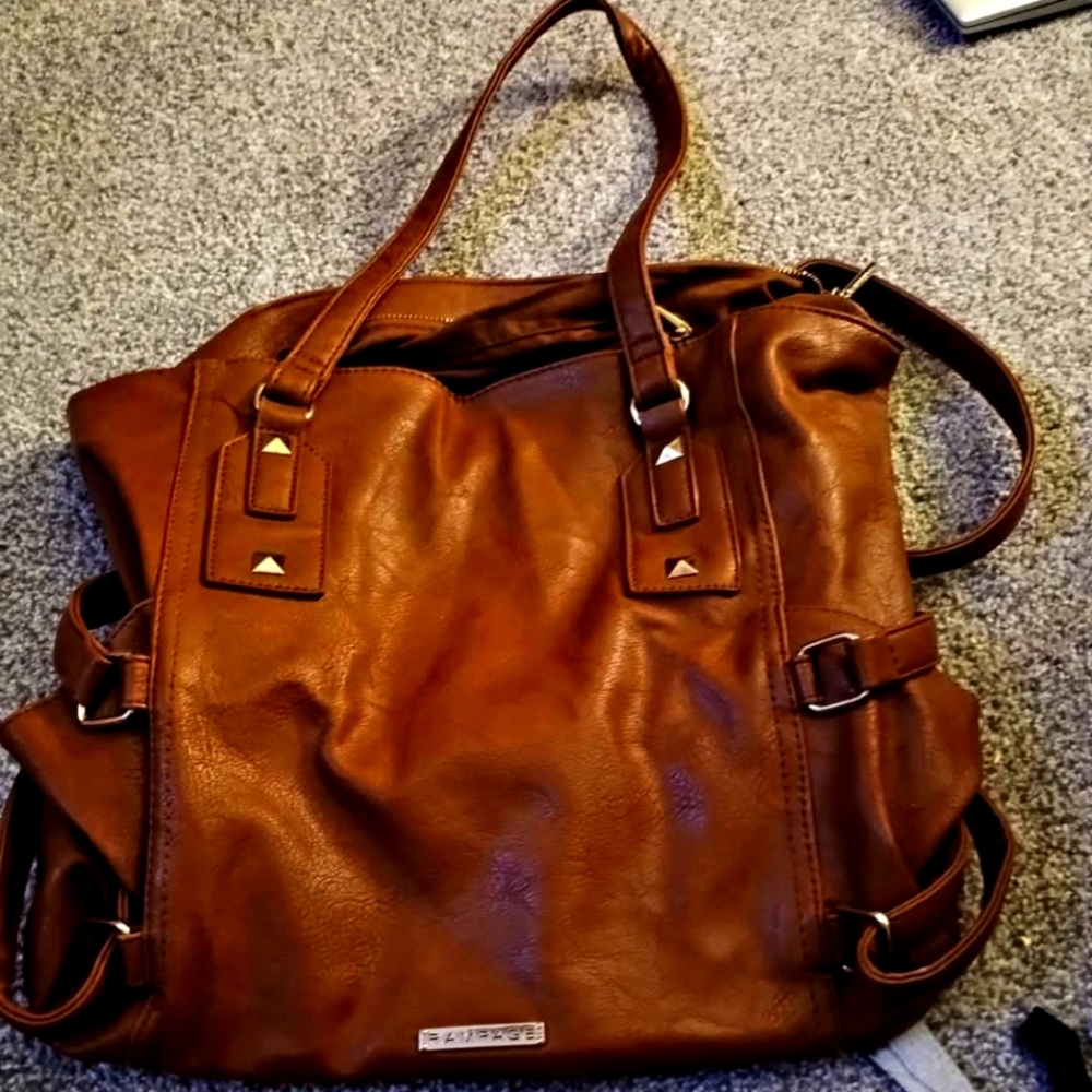 Brown Leather Tote Bag
